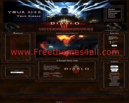 Free Diablo 3 PHP-Nuke Clan Theme