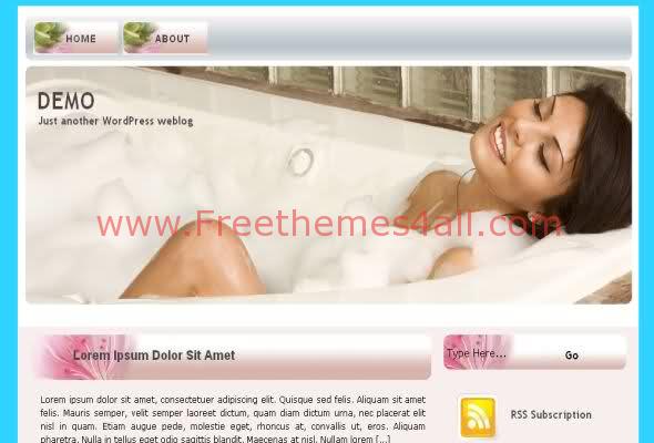 Free WordPress Pink Sexy Beauty Web2.0 Theme