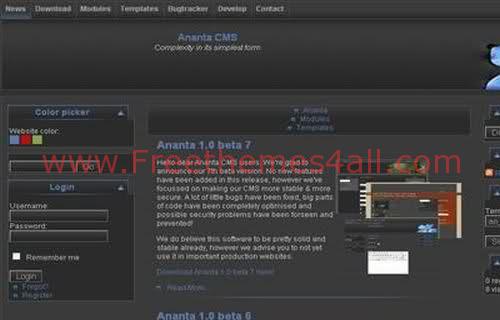 Free Joomla Dark Gray Showcase Web2.0 Theme Template