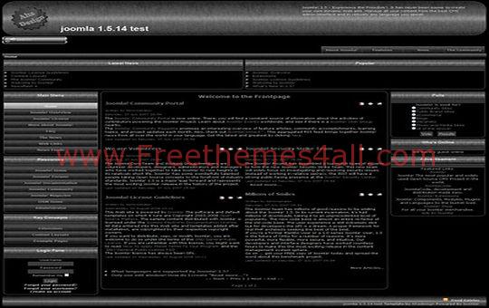 Free Aha Design Black Web2.0 Joomla Template