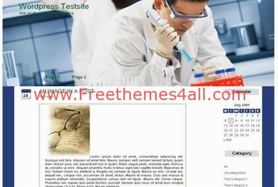 Free WordPress Medical Health Web2.0 Theme Template
