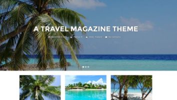 Responsive Travel Beach WordPress Theme