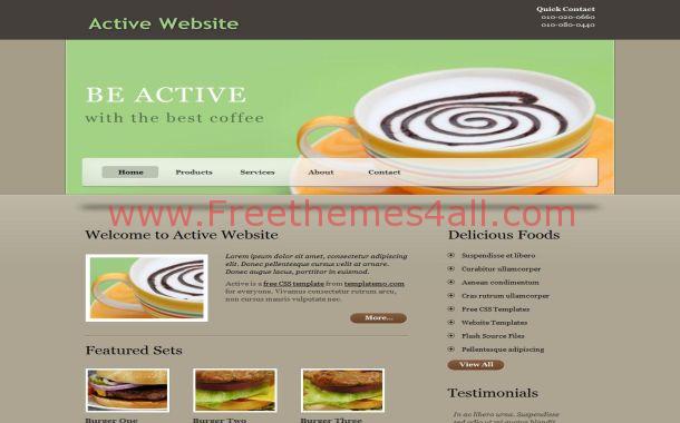 Coffee Brown Business Free CSS Website Template