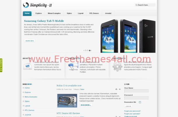 Iphone Mobiles Shop Free Joomla Theme
