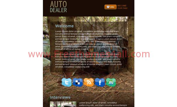 Brown Cars CSS Template