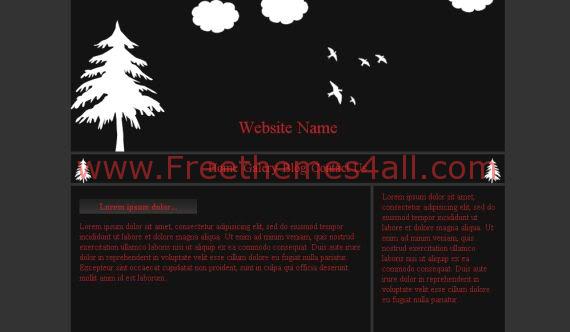 Free CSS Gray Red Web2.0 Website Template