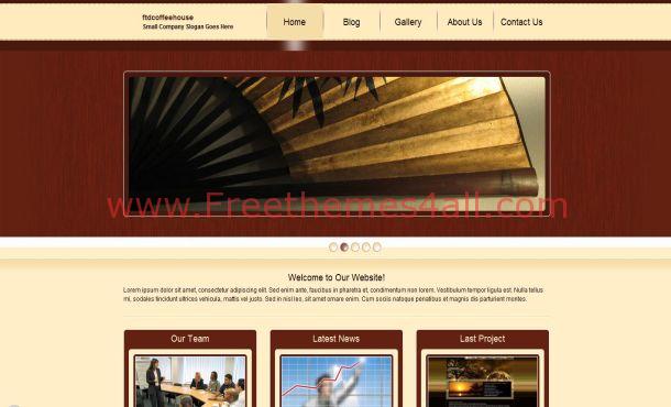 Pink Chocolate Brown Business Website Template