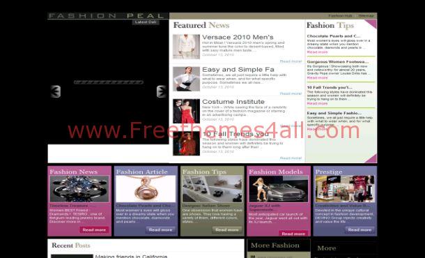 Free Fashion Business Black WordPress Theme