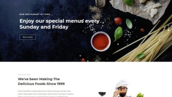 Responsive Restaurant Food CSS Template