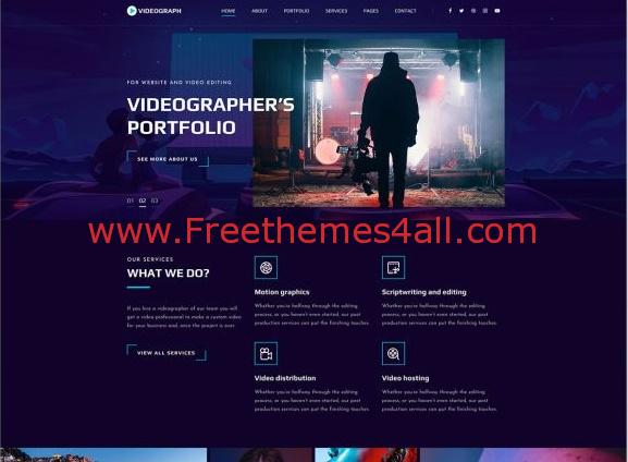 Free Responsive Videograph CSS Template